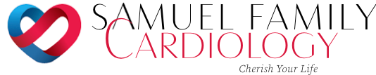 Samuel Family Cardiology logo, Presenting Sponsor for Bags & Bingo